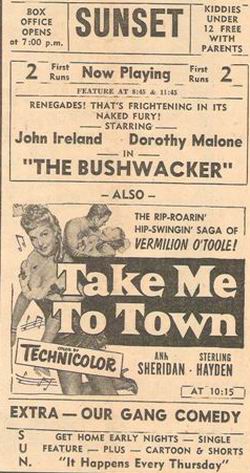 Sunset Drive-In Theatre - July 31St 1953 From Jim Twinning